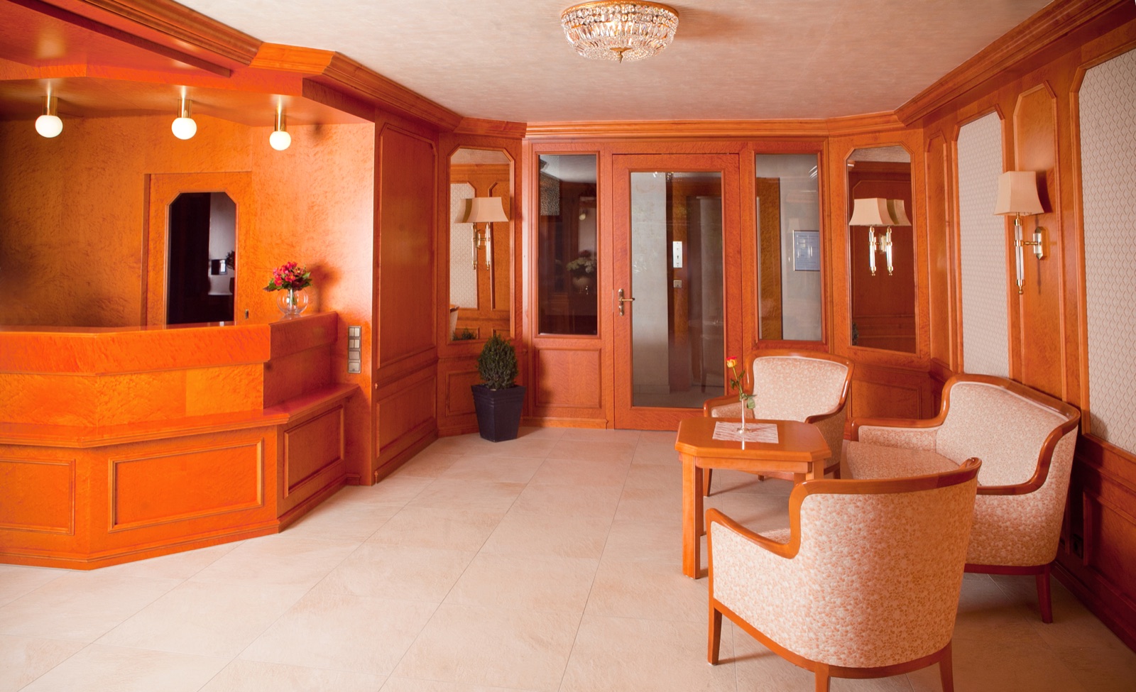 Aufenthaltsbereich im Kurhotel Roswitha