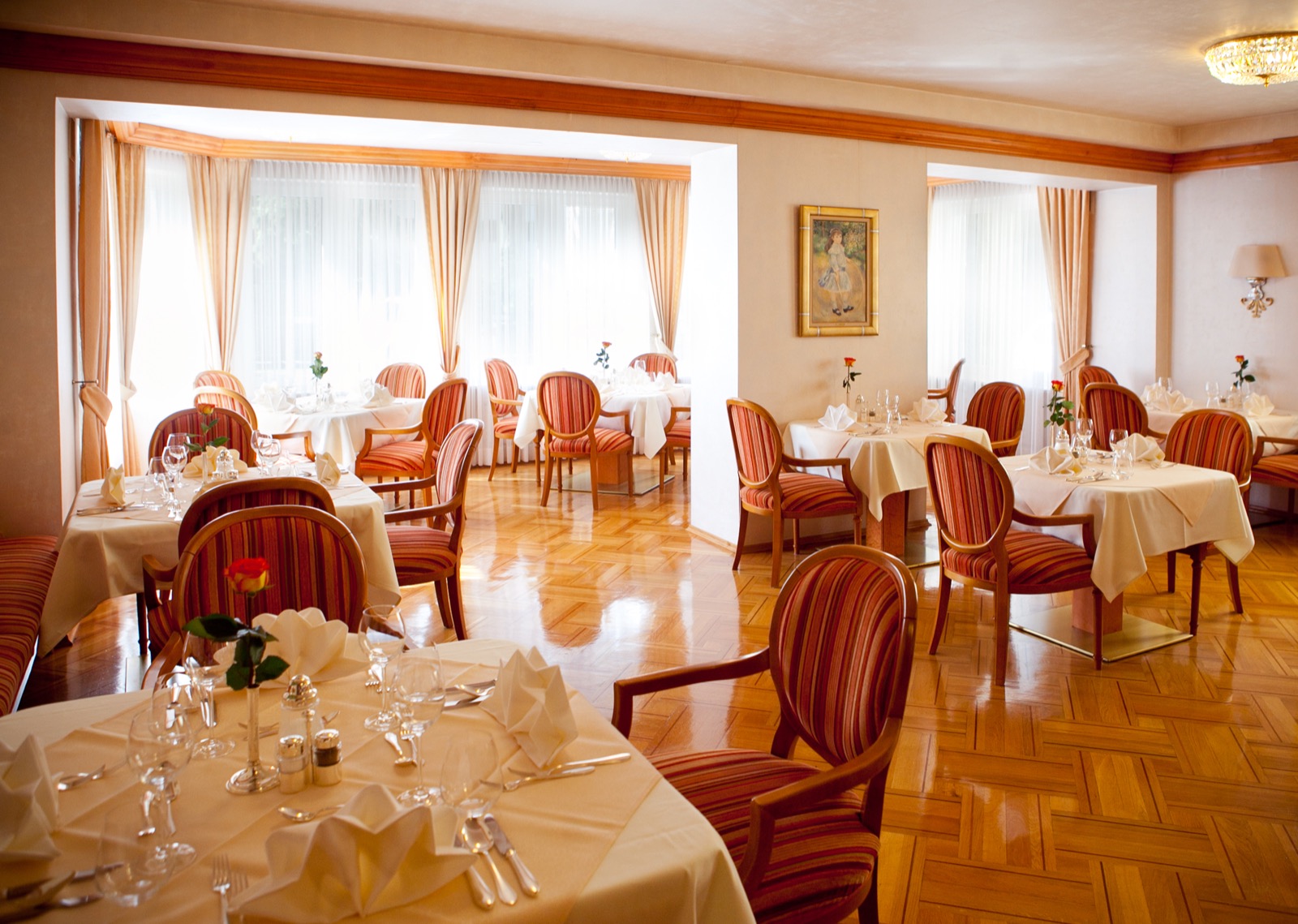 Restaurantimpression im Kurhotel Roswitha