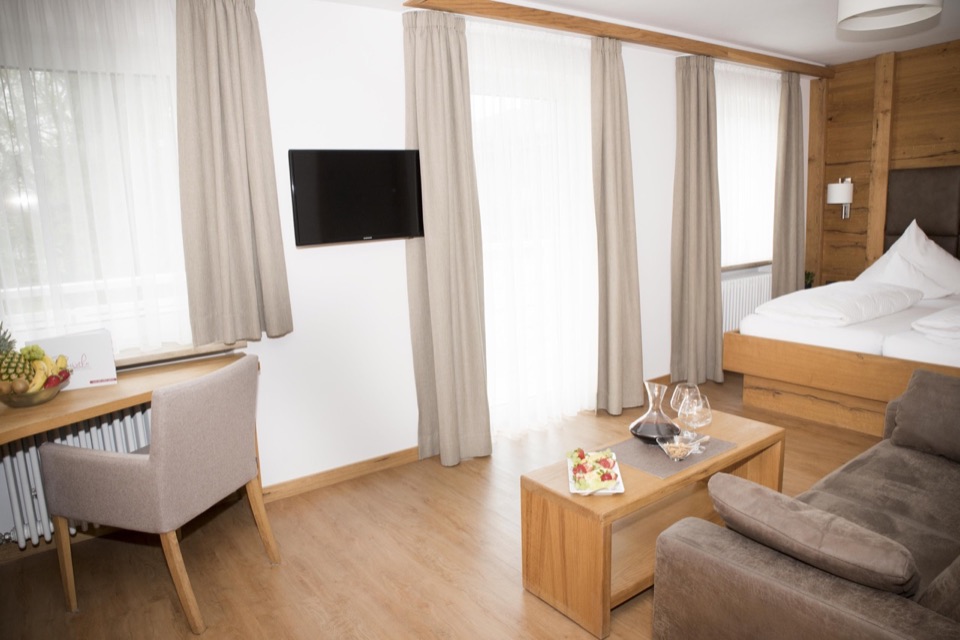 Doppelzimmer Superior mit Balkon auf der Südseite